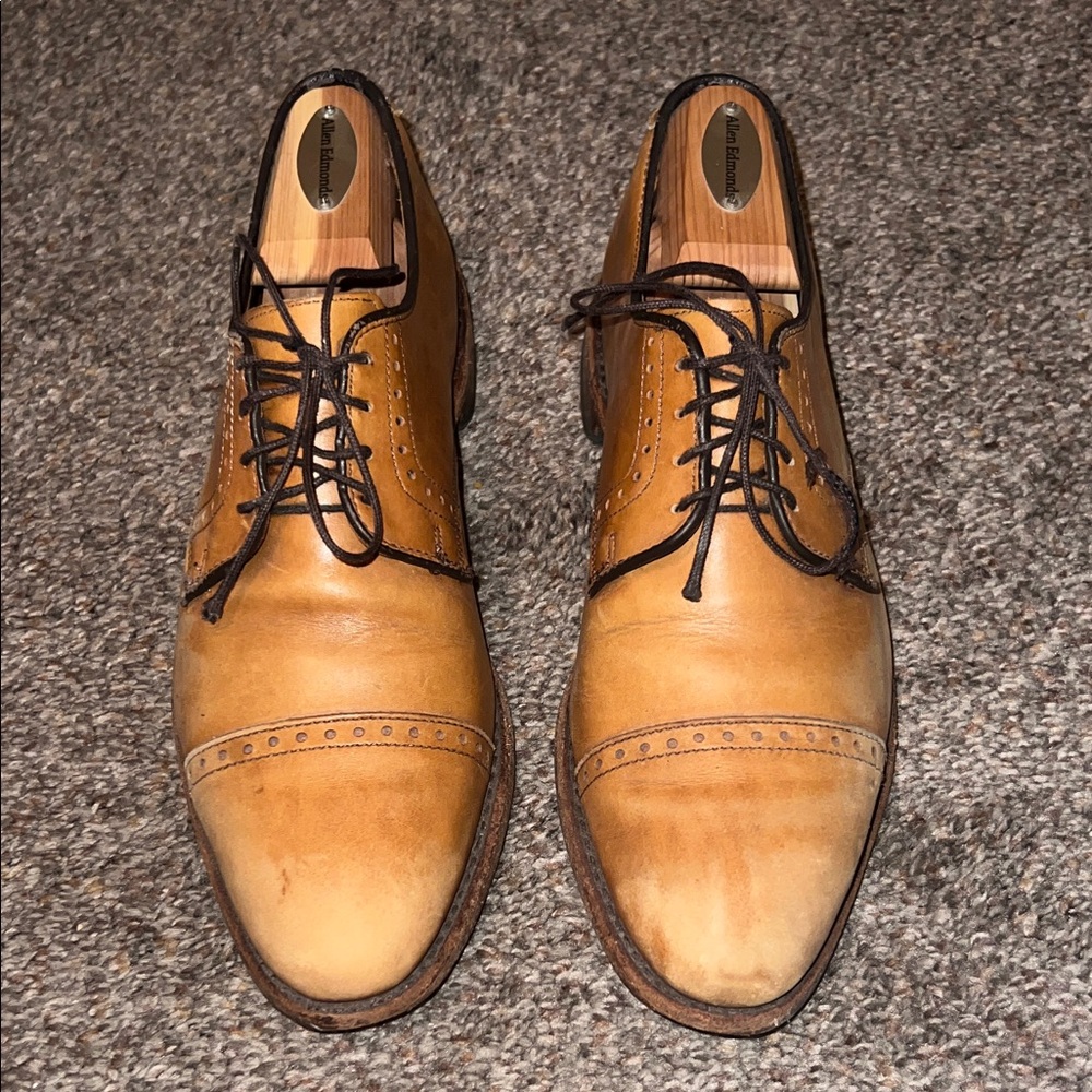 Allen Edmonds Tan Leather Oxfords